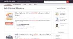 Desktop Screenshot of fitnesshotdeals.com
